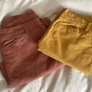 3/$15 2 Pair of Old Navy Pixie Pants size 0, fit my 11/12 y.o. aesthetic colors